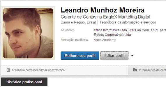 10 dicas de Como Criar um Perfil Profissional no LinkedIn - Utilize uma Foto e seu Nome Completo